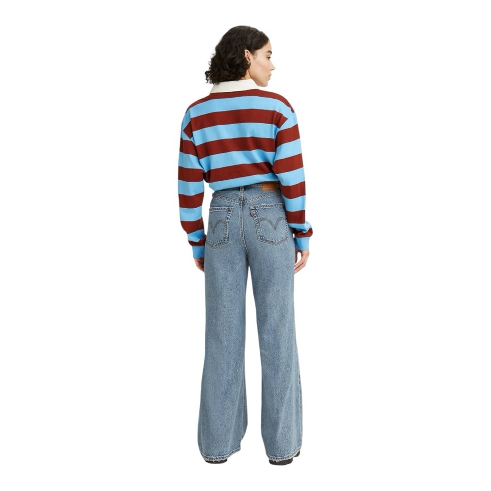 LEVI’S | High Loose Flare Jeans in Take Notes Medium Wash, Size 26 - Picture 4 of 11